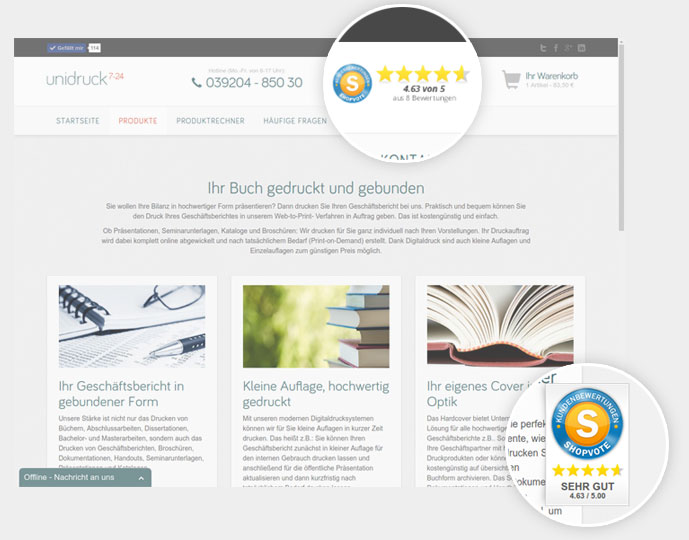 Unidruck7-24.de - Bewertungen
